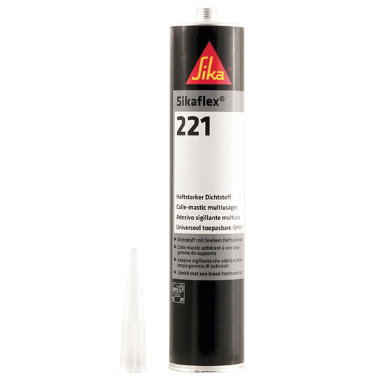 SIKAFLEX CAULKING 221 ADHESIVE/SEALANT FAST CURE GRAY 10.3 OZ