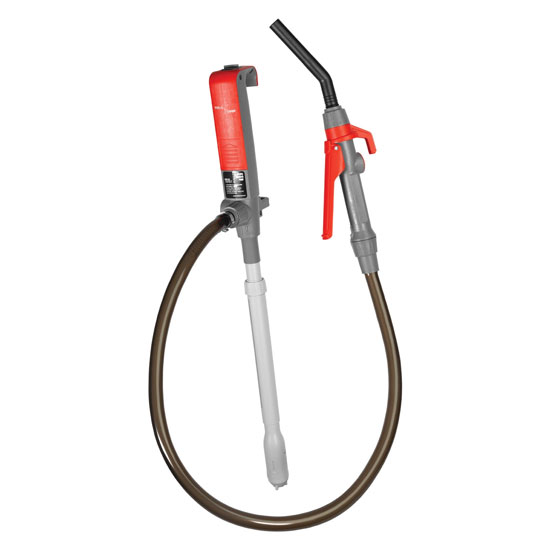 TERA PUMP&TRADE; TELESCOPIC BATTERY POWERED FUEL TRANSFER PUMP 2.6 GPM