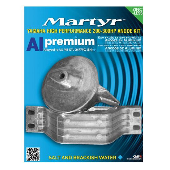 MARTYR&TRADE; HIGH PERFORMANCE ANODE KIT FOR YAMAHA 200-300HP