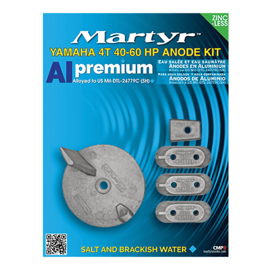 MARTYR&TRADE; ANODE KIT FOR YAMAHA 4T 40-60HP