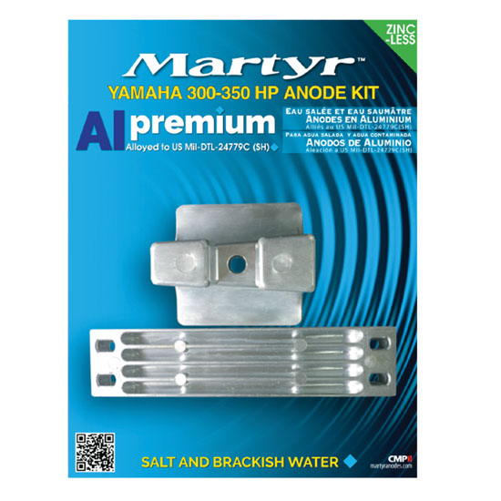 MARTYR&TRADE; ANODE KIT FOR YAMAHA 300-350HP