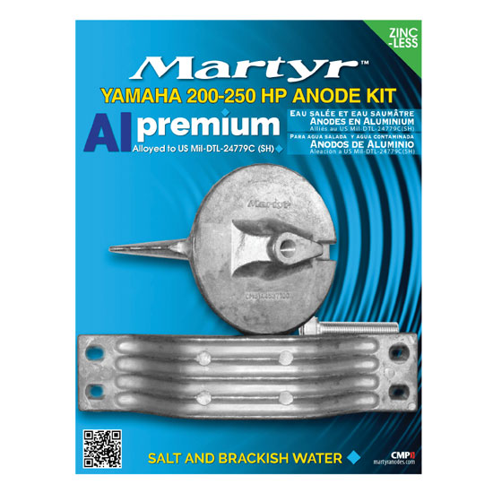 MARTYR&TRADE; ANODE KIT FOR YAMAHA 200-250HP