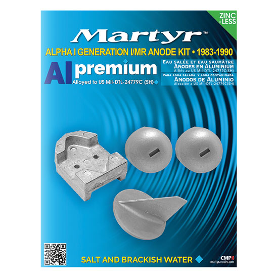 MARTYR&TRADE; MERCURY ALPHA I GENERATION I/MR 1983-1990 ANODE KIT