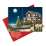 MOONLIT BEACH EMBELLISHED CHRISTMAS CARDS 16 COUNT WITH ENVELOPES