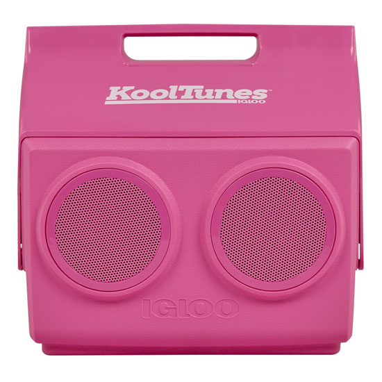 IGLOO&REG PLAYMATE&REG KOOLTUNES&REG 14QT COOLER/BOOMBOX, PINK