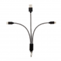 KIKKERLAND&REG 3-IN-1 CHARGING KEYRING