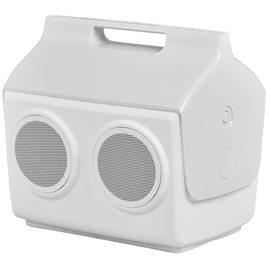 IGLOO&REG PLAYMATE&REG KOOLTUNES&REG 14QT COOLER/BOOMBOX, ALL WHITE