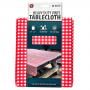 SONA ENTERPRISES WATERPROOF RED CHECKERED VINYL TABLECLOTH 54" X 72"