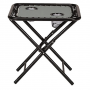 FOUR SEASONS COURTYARD SUNNY ISLES FOLDING SIDE TABLE GRAPHITE GRAY