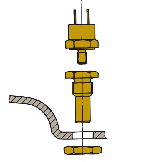 VETUS EXHAUST TEMPERATURE ALARM SENSOR