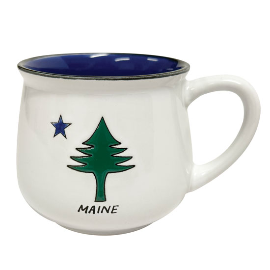 OLD PORT MAINE FLAG MUG