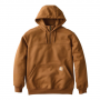 CARHARTT RAIN DEFENDER&REG HEAVYWEIGHT BROWN HOODIE LARGE
