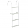 WHITECAP 4-STEP ALUMINIM LADDER FOR GUNWALE WITH 11" HOOK