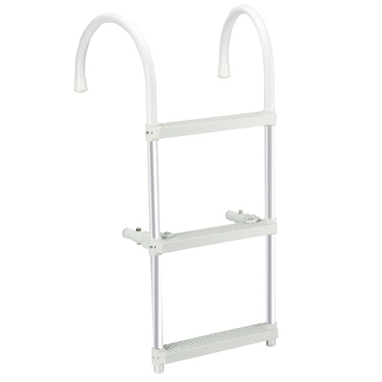 WHITECAP 3-STEP ALUMINIM LADDER FOR GUNWALE WITH 11" HOOK