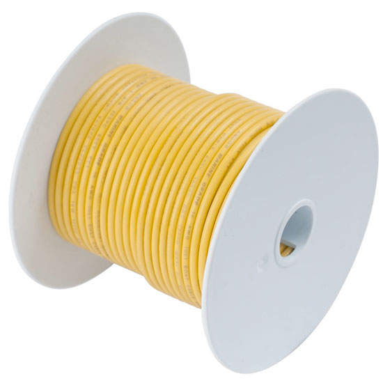 ANCOR 114910 BATTERY CABLE #2 YELLOW TINNED (100' REEL)