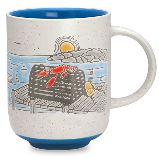 LOBSTER HARBOR MAINE SEASIDE MUG