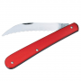 VICTORINOX 2-1/2" RED FOLDING TWINE KNIFE W/ WAVY BLADE