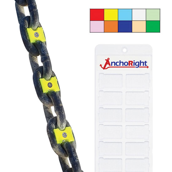 ANCHORIGHT 10 COLOR 50 PIECE CHAIN MARKING SET 5/16"