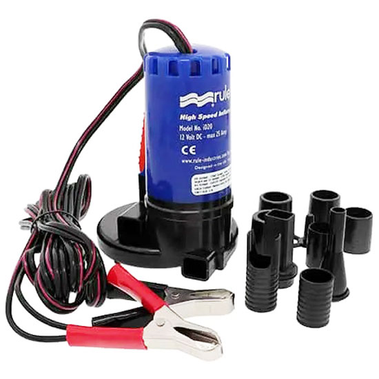 RULE 12V HIGH SPEED INFLATOR/DEFLATOR AIR PUMP