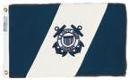 FLAG USCG AUX ENSIGN #4 NYLON PRINTED 12"X18"