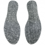 VALLATION BLACK/GRAY FELT INSOLES SIZE 9