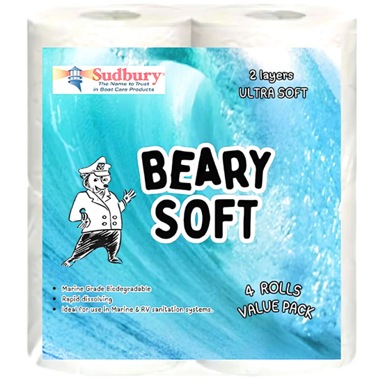 SUDBURY&REG BEARY SOFT MARINE & RV 2 PLY TOILET PAPER 4 PACK