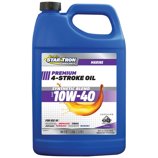 STAR BRITE&REG; 4 STROKE OUTBOARD OIL SAE 10W40 GALLON