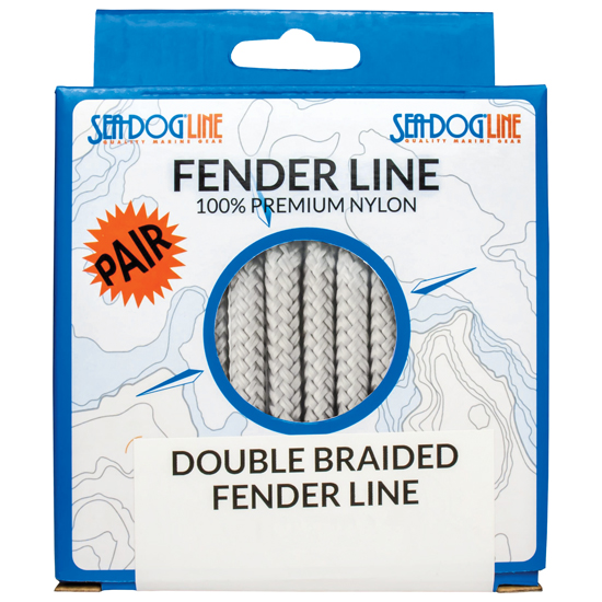 SEA DOG DOUBLE BRAID FENDER LINE 3/8" X 6' WHITE PAIR