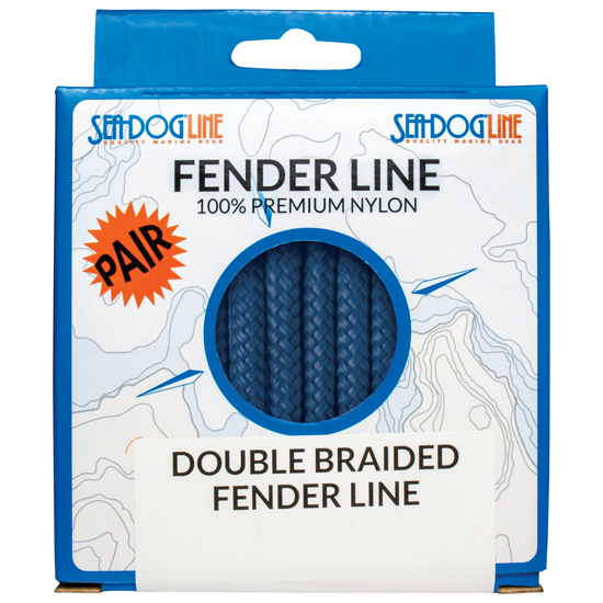 SEA DOG DOUBLE BRAID FENDER LINE 3/8" X 6' BLUE PAIR