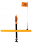 TIPNSPIN LOW BOY RAIL-STYLE ICE FISHING TRAP ORANGE