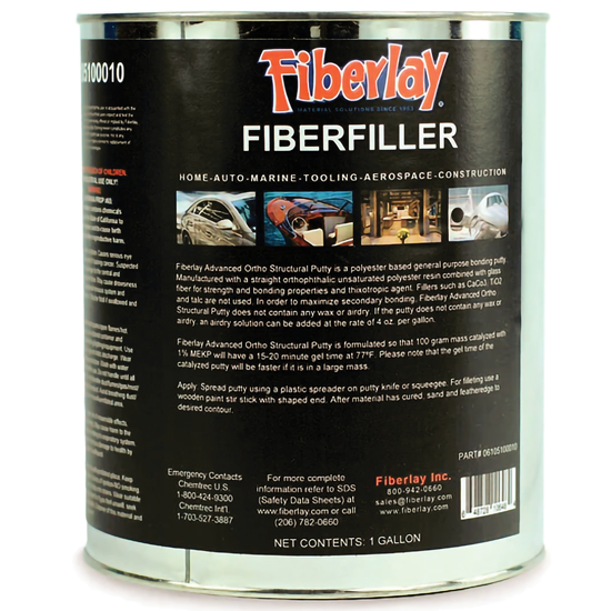 FIBERLAY FIBERFILLER STRUCTURAL PUTTY GALLON
