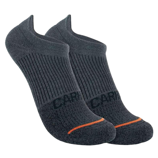 WOMEN'S MIDWEIGHT NO SHOW SOCK CARBON HEATHER 3 PACK