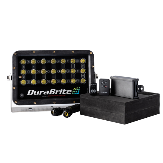 DURABRITE GEN2 MINI BLACK FLOODLIGHT W/ CONTROL BOX KIT