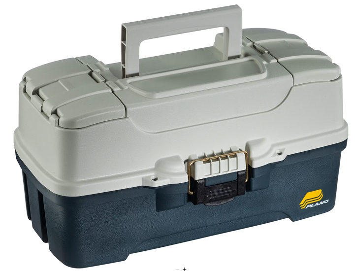 PLANO THREE-TRAY TACKLE BOX LIGHT GREY/DARK GREY