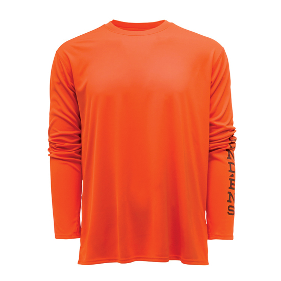 GRUNDENS TOUGH SUN CREW RED ORANGE LONG SLEEVE MEDIUM