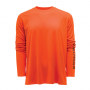 GRUNDENS TOUGH SUN CREW RED ORANGE LONG SLEEVE