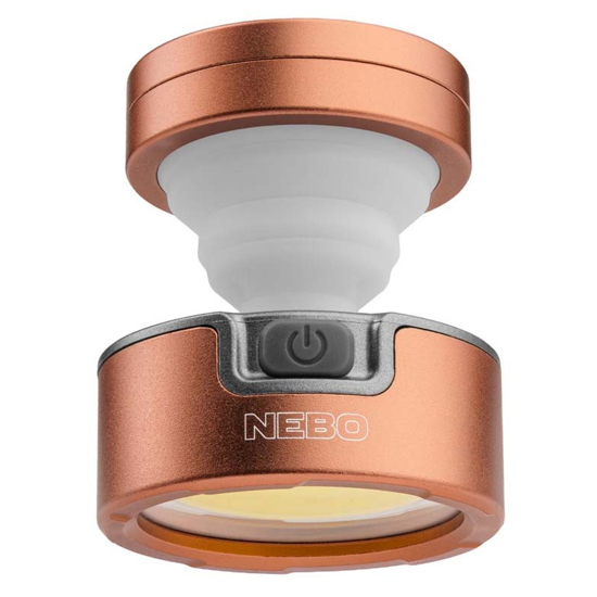 NEBO ROSE GOLD POPPY PUCK 300 LUMEN POCKET LANTERN
