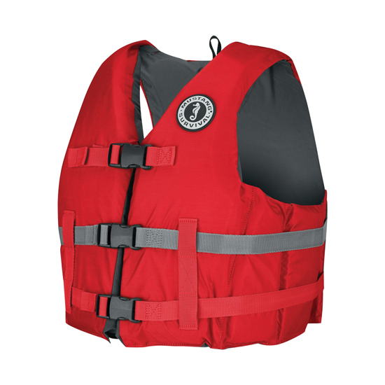 MUSTANG SURVIVAL RED LIVERY FOAM LIFEVEST X-SMALL/SMALL