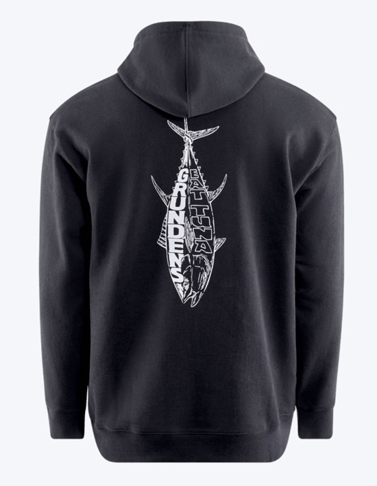 GRUNDENS EAT YOUR WORDS TUNA HOODIE BLACK