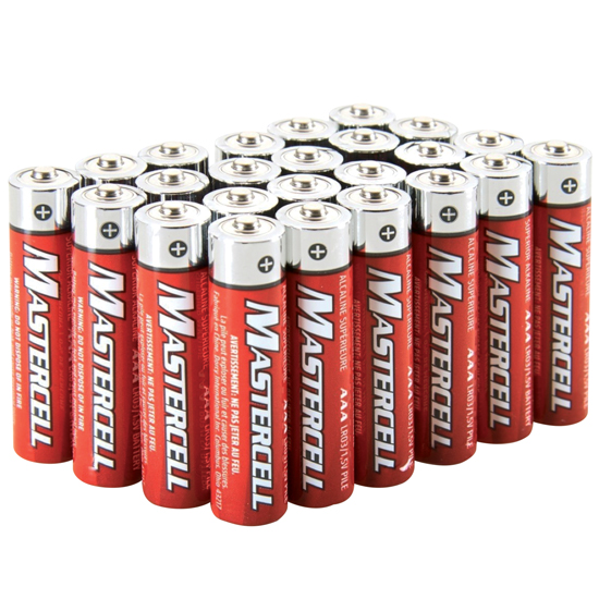 DORCY MASTERCELL AAA ALKALINE BATTERIES (24 PACK)