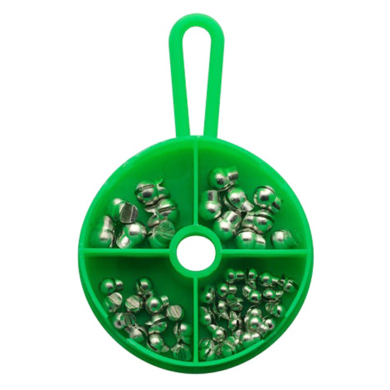 EAGLE CLAW 50 ASSORTED NON-LEAD TIN SPLIT SHOT DIAL