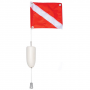FLOAT DIVE FLAG TORPEDO 2 PCS  14 X 18 FLAG