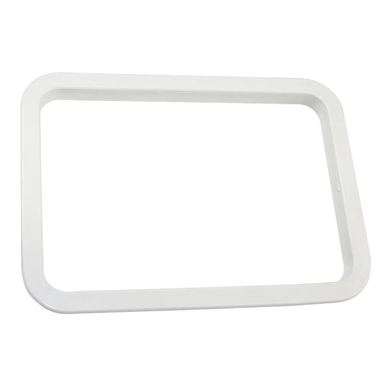 BOMAR 2000 SERIES EXTRUDED STARK WHITE SQUARE HATCH RING