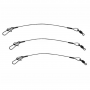 EAGLE CLAW 18" 30 LB STEEL LEADER 3-PACK