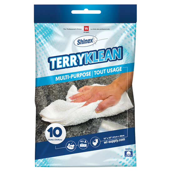 SHINEX&TRADE; MULTI-PURPOSE TERRY TOWELS 10 PACK