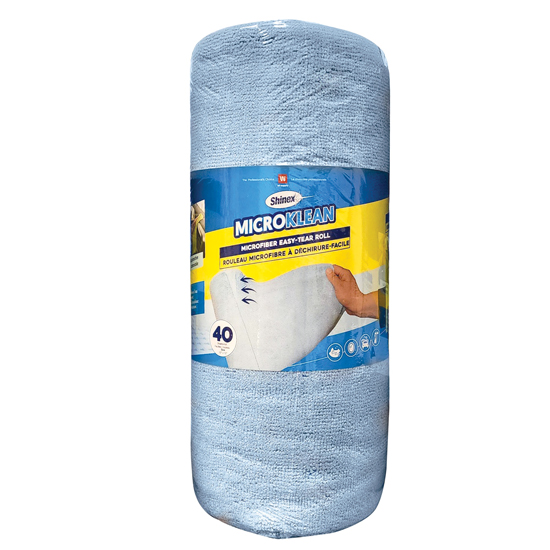 SHINEX&TRADE; MICROKLEAN MICROFIBER EASY-TEAR ROLL 40 PER ROLL