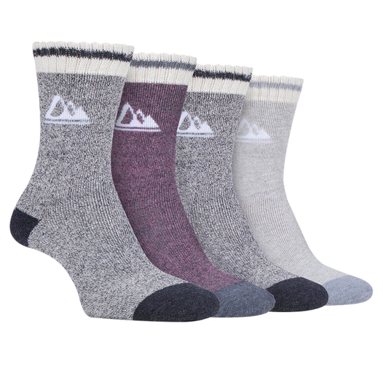 STORM VALLEY&REG; WOMENS BOOT SOCKS 4 PACK ASSORTED COLORS