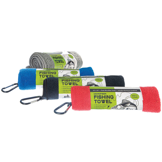SONA ENTERPRISES MICROFIBER TOWEL W/ CARABINER ASSORTED COLORS
