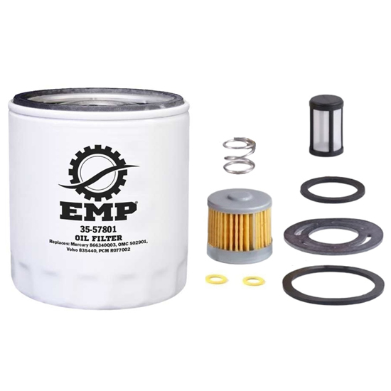 EMP&REG 100 HOUR MERCURY SERVICE KIT FOR MERCRUISER 2.5L & 3.0L  (1987-NEW)