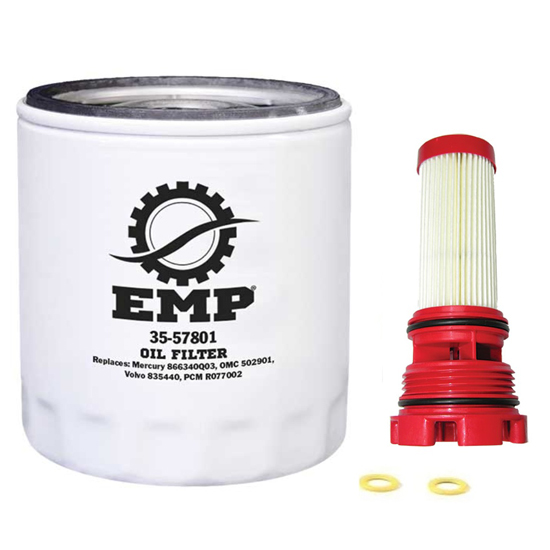 EMP&REG 100 HOUR MERCURY SERVICE KIT FOR MERCRUISER 4.5-6.2L (2014 & NEWER)
